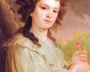 弗拉基米尔 波罗维科夫斯基 : Portrait of O. K. Filippova